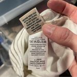 Cute classic creamy navy striped waffle cotton long sleeve top L.L. Bean Blue Size M Photo 6