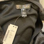 AQUA  NWT Black Smocked Ruffle Dress Photo 2