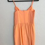 Amanda Uprichard coral orange strappy baby doll silk mini whenever dress S Photo 3