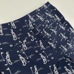 IZOD GOLF Shorts Women’s 4 Dark Blue Golf Bag Print Classic Preppy Vacation Photo 8