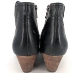 Frye Black Leather Ankle Boots Womens Western Booties Pointed Toe Side Zip 6.5 Photo 5