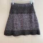 prAna Wool Blend Knit Sweater Skirt | Gray Cable Knit Winter Skirt XS Photo 1