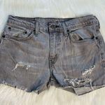 Levi's Levi’s 511 Slim Fit Distressed Gray Denim Cut Offs Photo 0