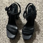 AQUA SWEET Faux Leather Square Toe Block Heel Sandals, Size 8.5, NEW in Box Photo 4