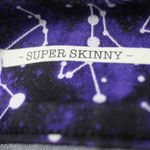 Blackheart Constellation Print Black Super Skinny Jeans Size 9 Galaxy Photo 7