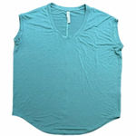 Athleta  Womens Size Small Teal Blue-Green Top Sleeveless Stretch Athletic Shirt Photo 0