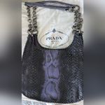 Prada Milano Purple & Black Ombre Python Leather Shoulder Bag – Rare & Stunning Photo 1
