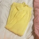 Love Shack Fancy Nyla Knit Jogger in Lemon Drop Photo 2