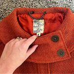 Anthropologie  Tulle long tweed coat in burnt orange Photo 4