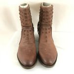 Nine West Ankle Boots Western Leather Studded 8.5 Photo 2