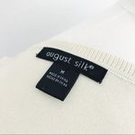 August Silk Vintage Silk-Blend Sleeveless Knit Top in Cream | Size M Photo 9