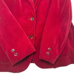 De Mura Red Velvet Classic Holiday Blazer Jacket Size 18 (Large) Single Breasted Photo 5