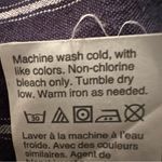 J.Crew Tie Waist Linen Blend Striped Gauze Top Blouse Women's 8 Navy Casual Photo 7