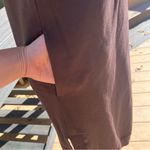 Lululemon Sleeveless Mock Neck French Terry Midi Dress in Espresso Size 2 Photo 4