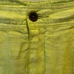 Horny Toad Women's 100% Linen Bright Green Casual Shorts Size 14 Resortwear Photo 2