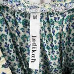 INDIKAH Multicolored Boho Floral Off Shoulder Lace Up Maxi Dress Womens Medium Photo 4