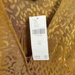 Anthropologie NWT  Long-Sleeve Mini Dress in Bronze Leopard Print Size XS Photo 5