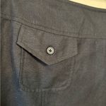 Larry Levine  Women's Skirt‎ Linen Rayon Side Zipper Lined Pockets Black Size 8 Photo 1