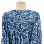 Free People Cool Meadow Printed Top Denim Combo Blue Floral Size XS Photo 10