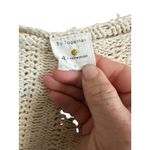 By Together  Striped Knit Oversized Poncho Sweater Women L Cream Multi Color Photo 5