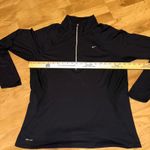 Nike  Dri Fit Womens Long Sleeve Quarter Zip Pullover Top Black XL Athletic Photo 4