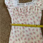 For Love & Lemons NWT Pink  "Maxine" Floral
Mini Dress Sz medium Photo 8