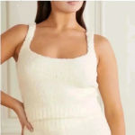 SKIMS Cozy Knit Off White Tank Top Size S / M Photo 1