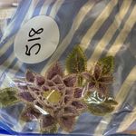 SONCY Blue Striped Women's Pajama Shorts Size 14 Photo 3