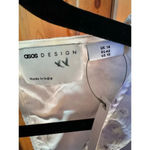 ASOS Prarie dress BEAUTIFUL 10 Deep V open back open lattice shoulder detail Photo 9