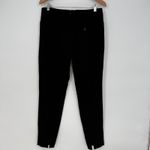 Halston Heritage Black Ponte Knit Tuxedo Ankle Zip Pants - Size 6 Photo 8