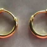 Deal Of The Day/15mm Huggies/ Gold Over Sterling Silver Photo 4