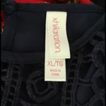 Xhilaration  Crochet Top Navy Sleeveless Blouse Photo 5