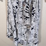 White House | Black Market Bird Flower Print A Line Dress Womens 10 Puff Shoulder Photo 9