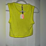 NWT Fp Movement Free Throw Textured Muscle Tank In Highlighter Yellow Size undefined Photo 3