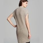 Vince  Cowl Neck Sleeveless Beige Sweater Dress Wool Cashmere Knit Ribbed Tunic Photo 1