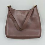 Furla Pink Leather Animal Print Fur Contrast Handb Photo 5