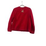 Vintage Christmas sweater, fleece, button Photo 3