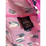 Nic+Zoe Cool Cat Printed V Neck Short Sleeve Blouse Size Large Photo 6