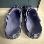 Crocs Classic Butterfly Clog Womens 11 Mens 9 Moon Jelly / Purple Multi Color Photo 4