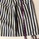 Guess Vintage  Black & White Washed Striped Denim Mini Skirt Size S EUC Photo 7