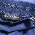 H by Halston Knit Legging Navy Blue Size M Medium Stretch Slit Hem Photo 2
