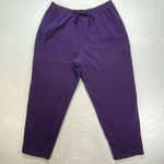 Susan Bristol Casuals 2 piece button up sweatshirt & pants Womens XL purple Photo 8