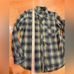 BDG Green Plaid Button-Down Flannel Shirt – Women’s Large Photo 3