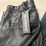 BLANK NYC  The Bond Black Faux‎ Leather Pants with Zip Details Size 25 Photo 2