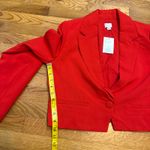 A New Day Women Medium Red Long Sleeve Cropped Blazer Corporatecore Office Siren Photo 4
