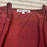 Reformation Coen Long Sleeve Drop Waist Minidress in Chianti Photo 3