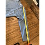 J.jill Pure Jill Diagonal knit Seamed cotton sweater Dress In Blue River Heather Size L Photo 4