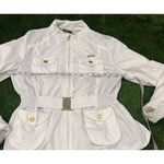 Apple Bottoms  Y2K Bomber Jacket Gold Design Inside faux belt XX3-526191 XL Photo 7
