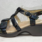 Alegria Sarah Oh Snap Sandals Womens 39 / 8.5 Glitter Sparkle Metallic Leather Photo 0