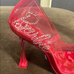 Barbie x ALDO Barbiestessy Collection Pink Translucent Pointed Toe Pumps 6.5 Photo 6